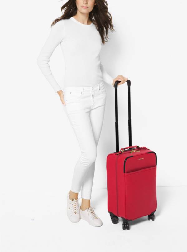 Damske Kufre Michael Kors Large Saffiano Leather Svetlo Červené - Kabelky Michael Kors Akcia | OGBIZ-3852